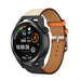 Bracelet cuir Huawei Watch GT (blanc/bleu foncé)