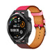 Bracelet cuir Huawei Watch GT 3 Pro 46mm (blanc/bleu foncé)