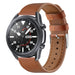 Bracelet cuir Samsung Galaxy Watch 3 45mm (serré marron)
