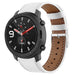 Bracelet cuir Xiaomi Amazfit GTR (blanc)