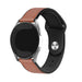 Bracelet hybride cuir Samsung Galaxy Watch 4 44mm (marron clair)