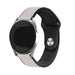 Bracelet hybride cuir Samsung Galaxy Watch 4 44mm (blanc)