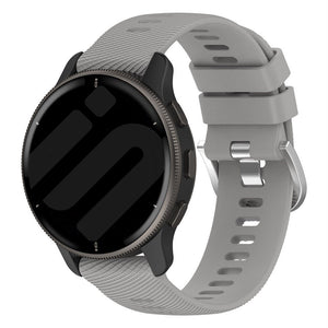 Bracelet silicone Garmin Approach S42 (gris clair)
