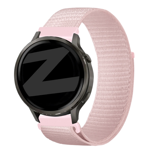 Bandz Garmin Vivomove Trend Nylon Loop Strap (Light Pink)