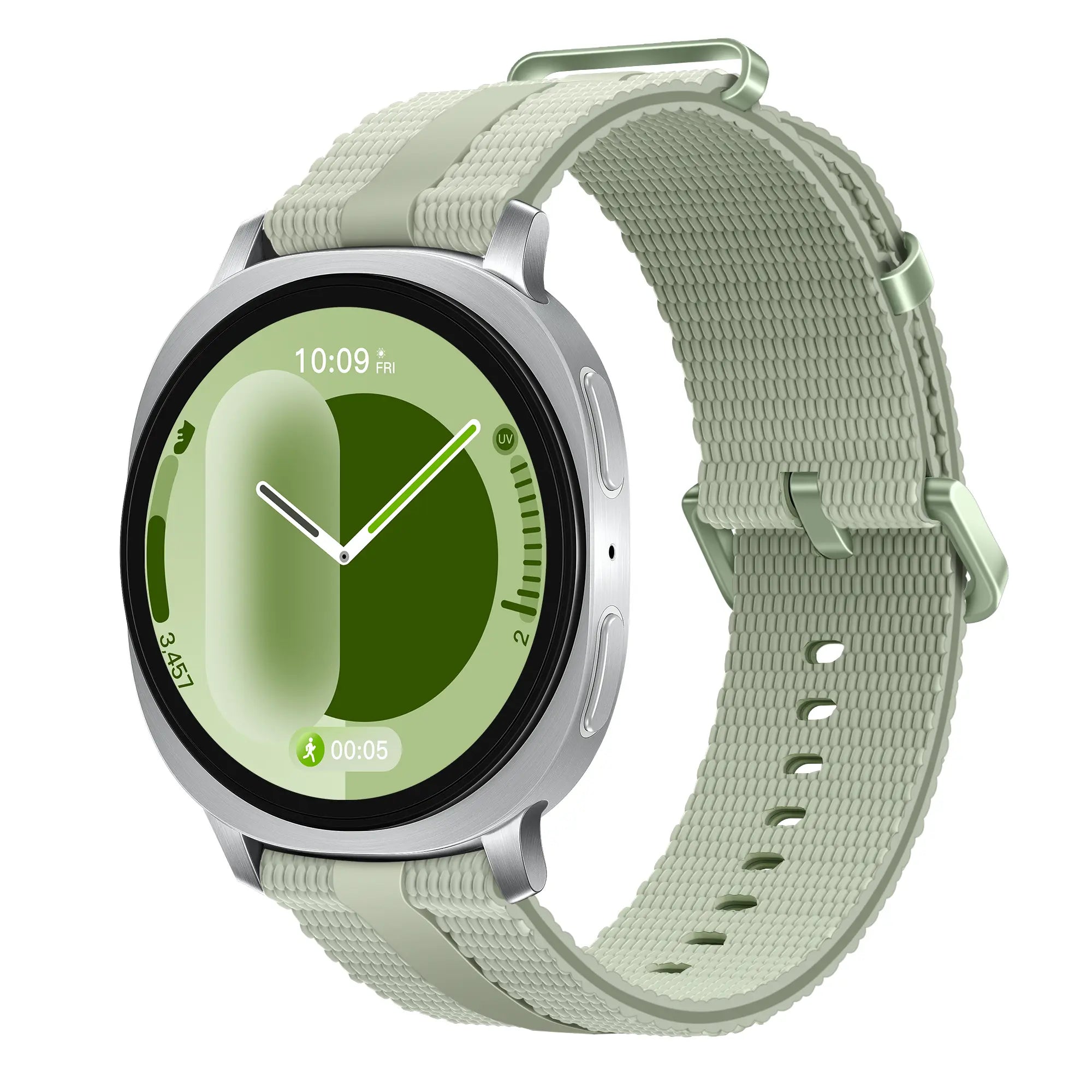Samsung Galaxy Watch 9 - 40mm Silicone Active Strap (Light Green)