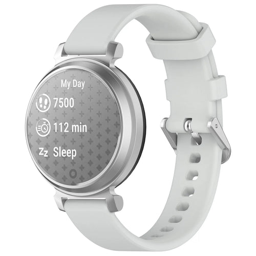 Bracelet silicone classique Pebble Round 2 - 14mm (gris clair)