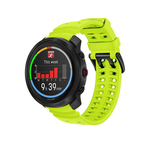 Polar Vantage M Silicone Grain Strap (Lime)