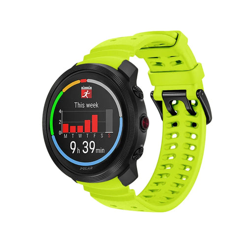 Bracelet silicone grain Polar Vantage V3 (citron vert)