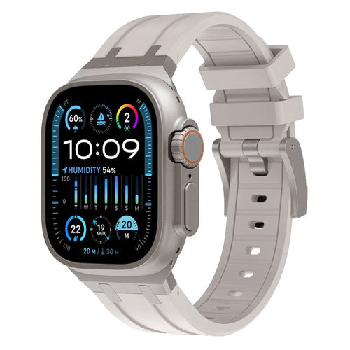 Apple Watch Ultra Luxury Liquid Silicone Strap (Starlight)