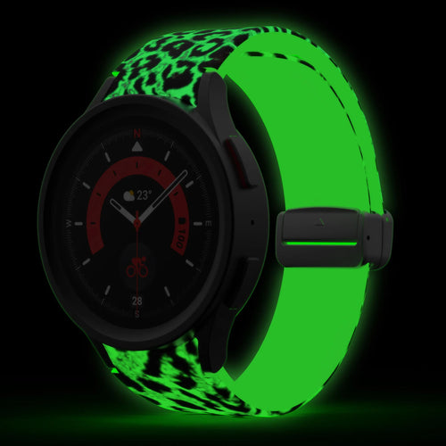 Bracelet brille dans le noir à fermoir Samsung Galaxy Watch 4 40mm Léopard