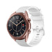 Bracelet silicone luxe Samsung Galaxy Watch 3 41mm (blanc)