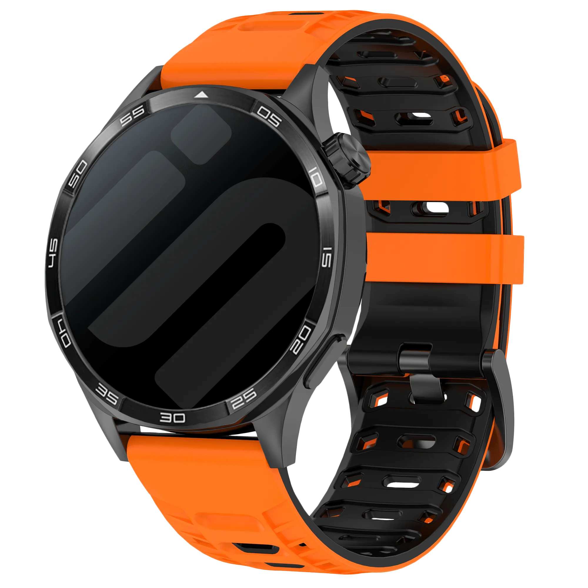 Bracelet sport tissé Huawei Watch 5 - 46mm (orange/noir)