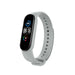 Bracelet silicone Xiaomi Mi Band 6 (gris)