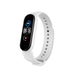 Bracelet silicone Xiaomi Mi Band 6 (Blanc) 