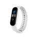 Bracelet silicone Xiaomi Mi Band 6 (Blanc) 