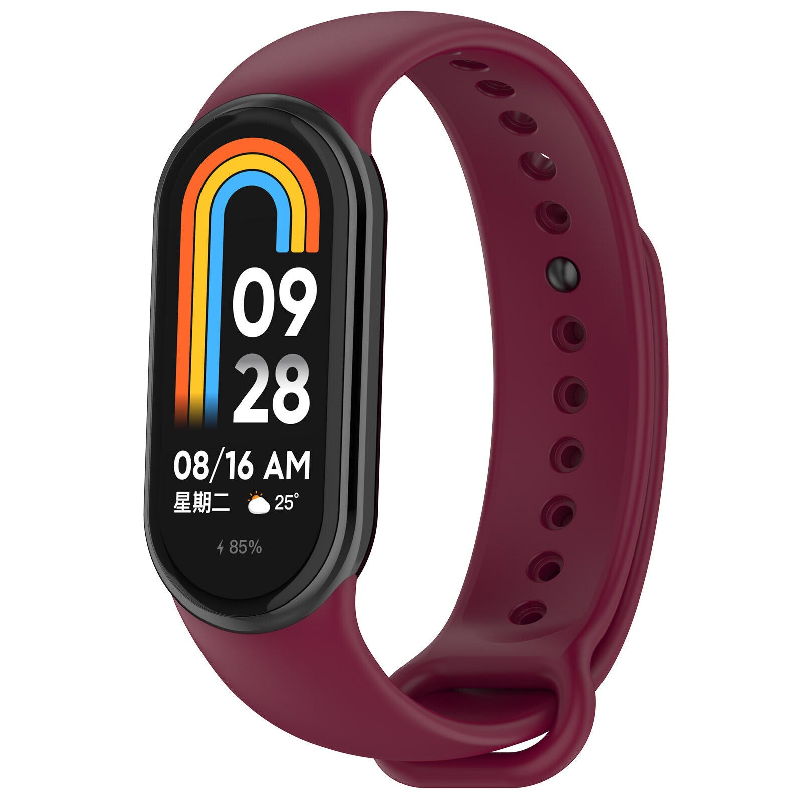 Bracelet silicone Xiaomi Smart Band 10 (bordeaux)