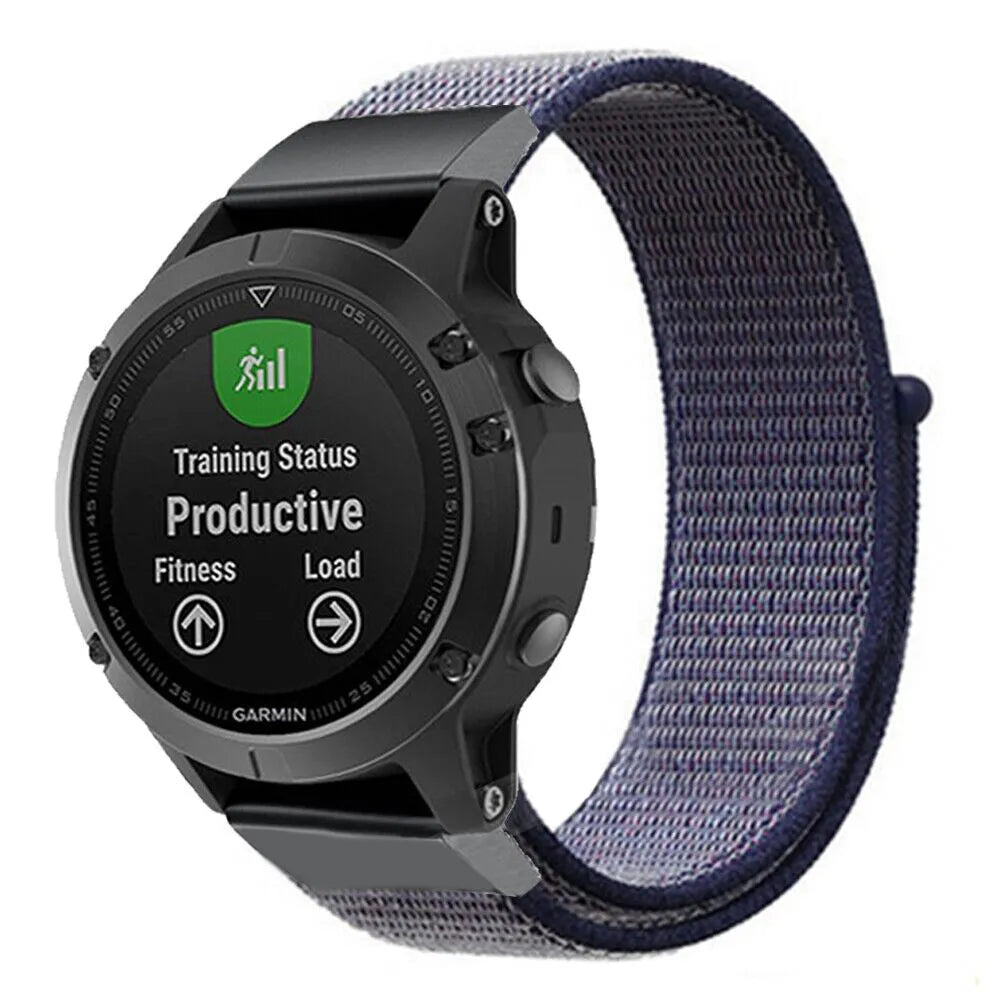 Bracelet nylon Garmin D2 Mach 2 - 51mm (bleu)