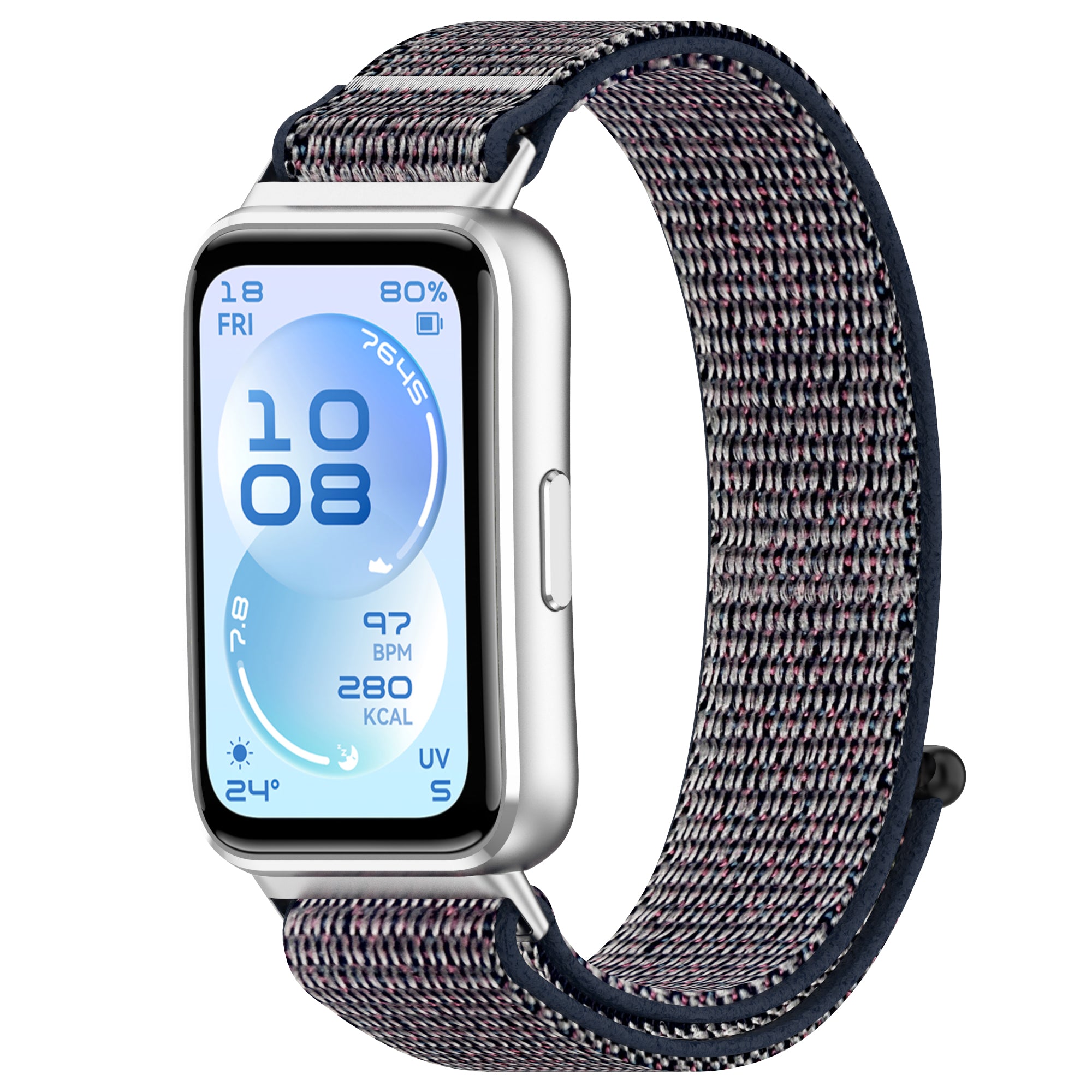 Bracelet nylon Huawei Band 11 Pro (bleu foncé)