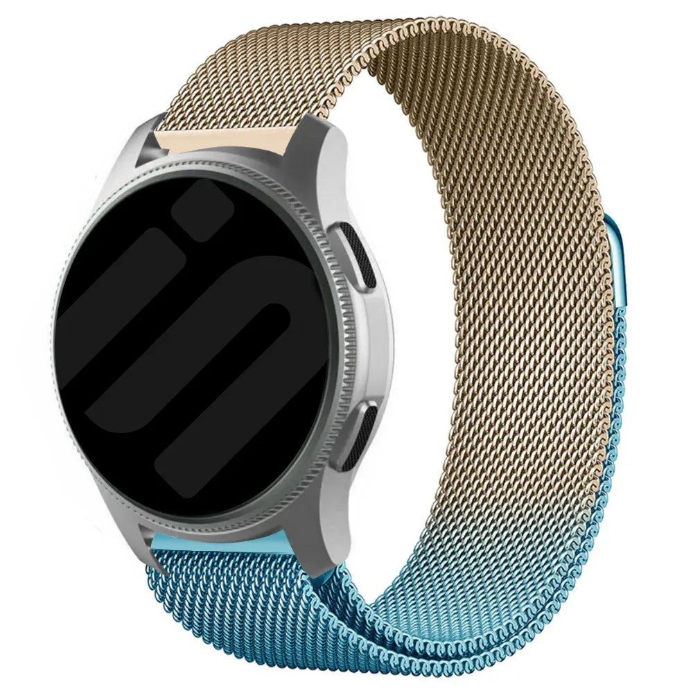 Bracelet milanais Oppo Watch X3 (bleu/or)