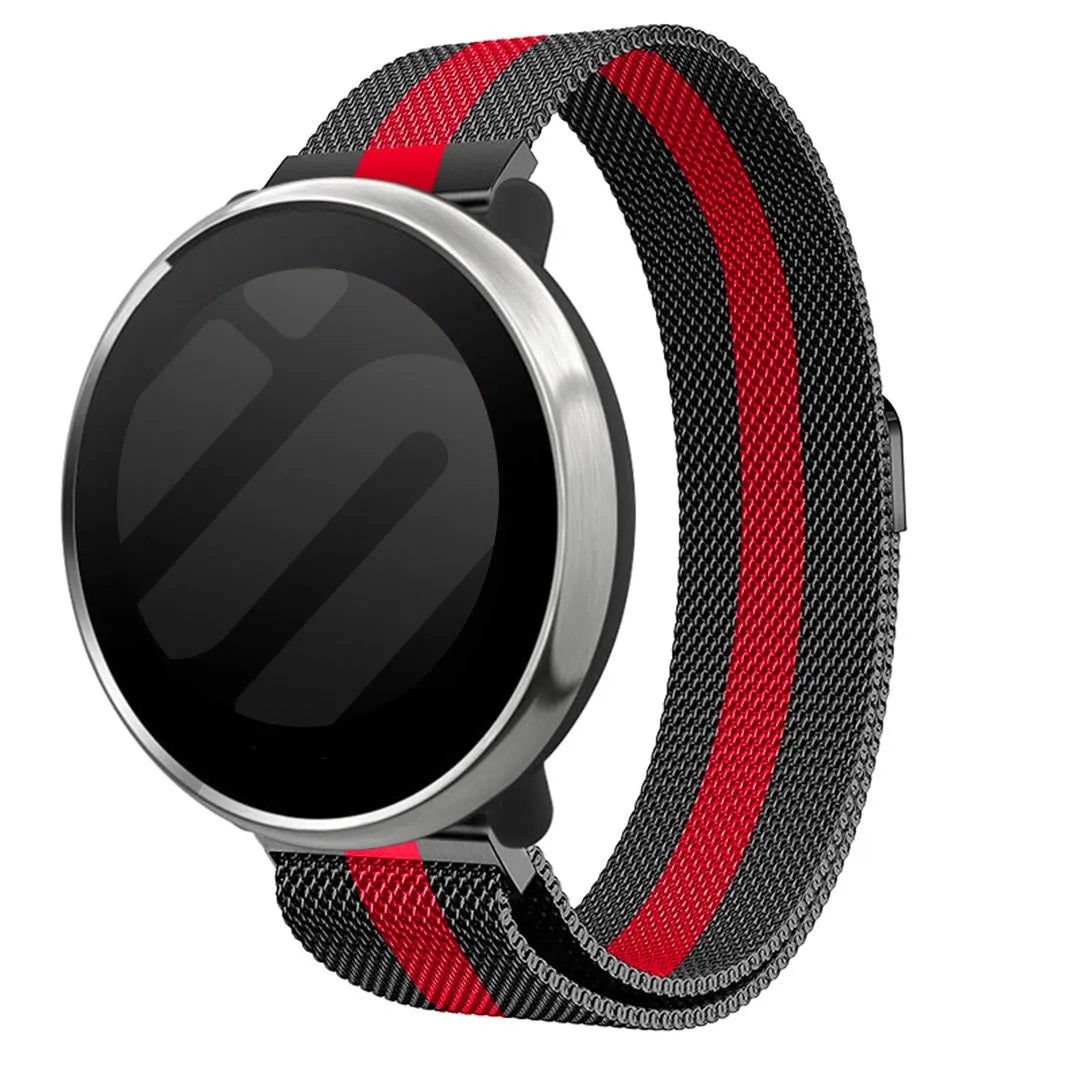 Polar Street X Milanese Strap (Black/Red)