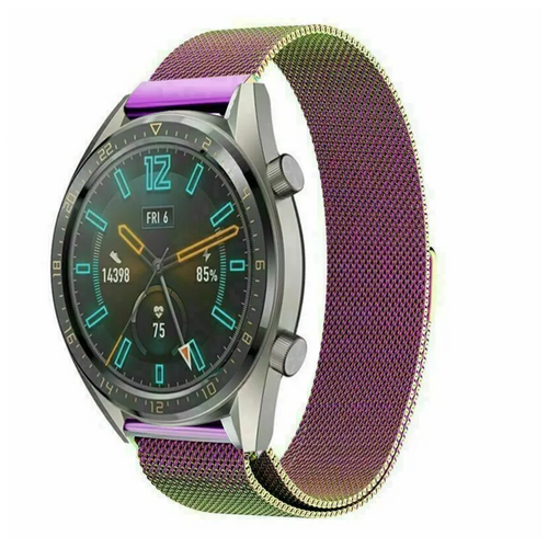 Milanese Strap, on a watch, 3/4 front view