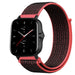 Bracelet nylon Amazfit GTS 2 (noir/rouge)