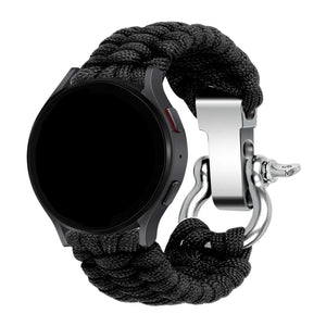Bracelet nylon corde Honor Watch 4 Pro (noir)