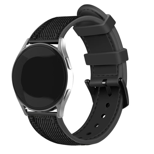 Bracelet nylon hybride Oppo Watch X3 (noir)