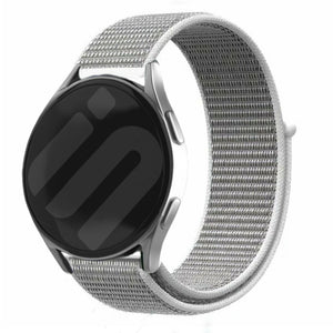 Nylon Strap, seashell, on a watch, 3/4 front view