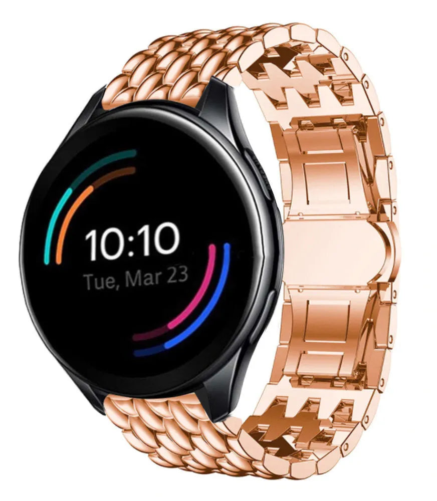 oneplus-watch-stalen-draak-band-rosegoud