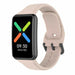 Bracelet silicone Oppo Watch Free (rose clair)