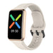 Bracelet silicone Oppo Watch Free (blanc sable)