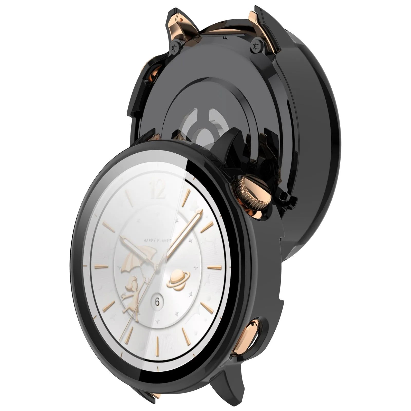 OnePlus Watch 3 - 43mm Hard Case with Glass (Black)