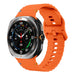 Bracelet silicone ondulé Samsung Galaxy Watch Ultra 2 (orange)