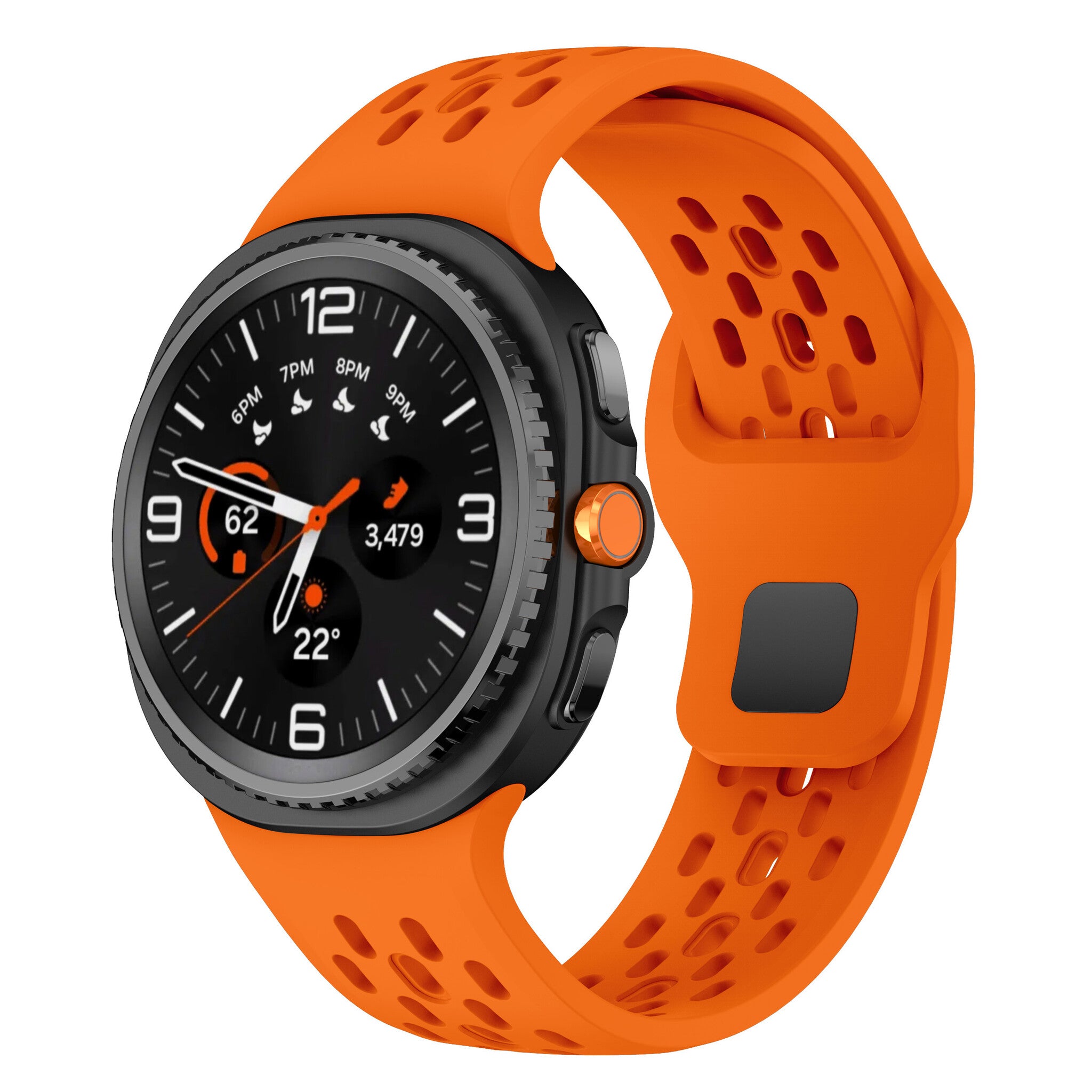 Bracelet silicone Air Samsung Galaxy Watch 8 Classic (orange)