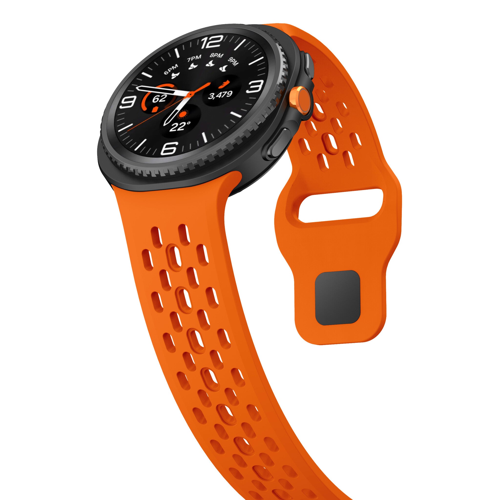 Bracelet air silicone Samsung Galaxy Watch 9 - 44mm (orange)