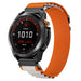 Garmin Instinct Alpine Nylon Strap (Orange/Beige)