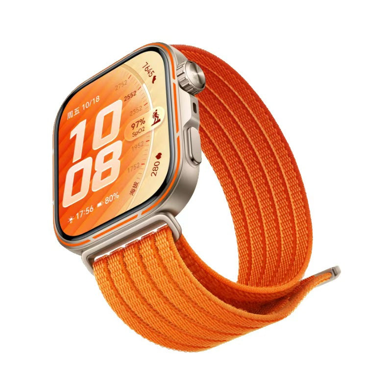 Huawei Watch Fit 5 Pro Ultra Thin Nylon Strap (Orange)