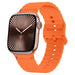 Bracelet silicone ondulé Apple Watch Ultra (orange)