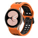 Bracelet sport carré Samsung Galaxy Watch 4 40mm (orange/noir)