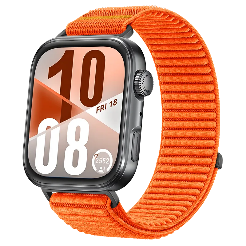 Huawei Watch Fit 3 Nylon Wave Strap (Orange)