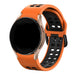 Bracelet sport carré Samsung Galaxy Watch 6 Classic 43mm (orange/noir)