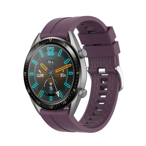 Silicone Strap 'Extreme', on a watch, 3/4 front view