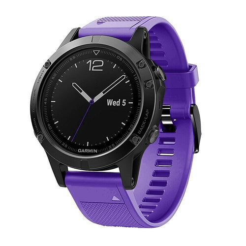 Bracelet silicone Garmin Forerunner 965 (violet)