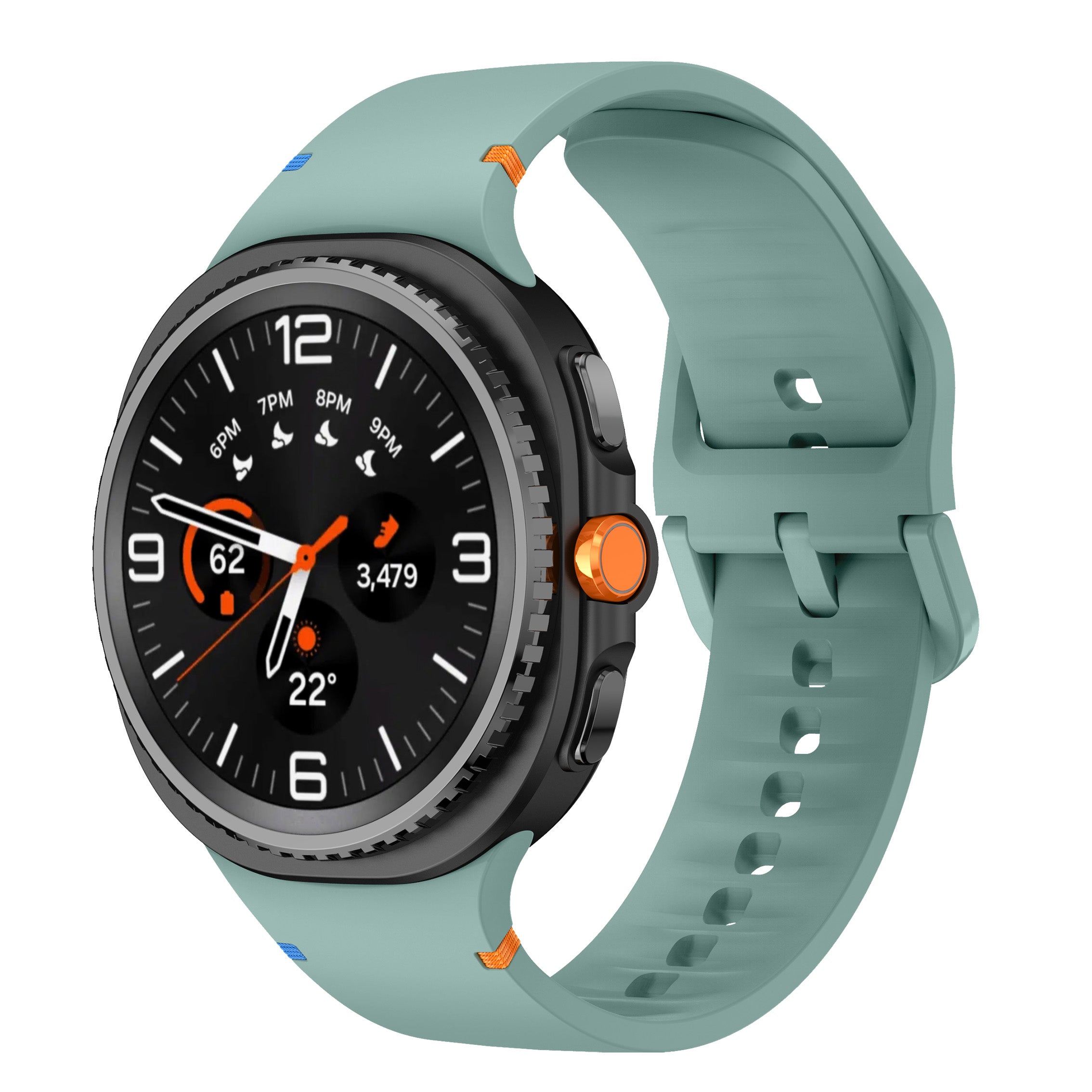Bracelet silicone Samsung Galaxy Watch 8 Classic (vert sapin)
