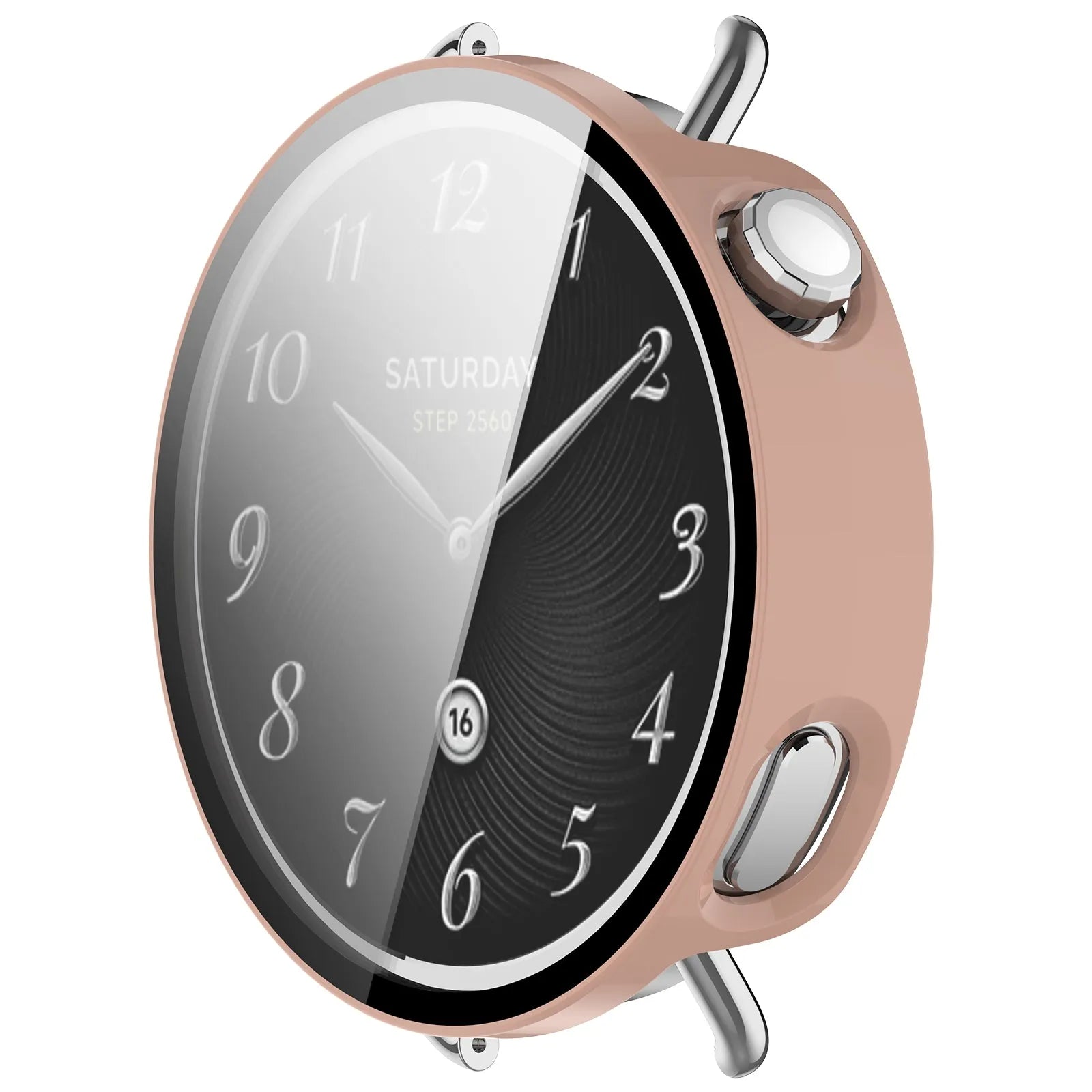 Coque PC avec verre Xiaomi Watch S4 - 41mm (rose)