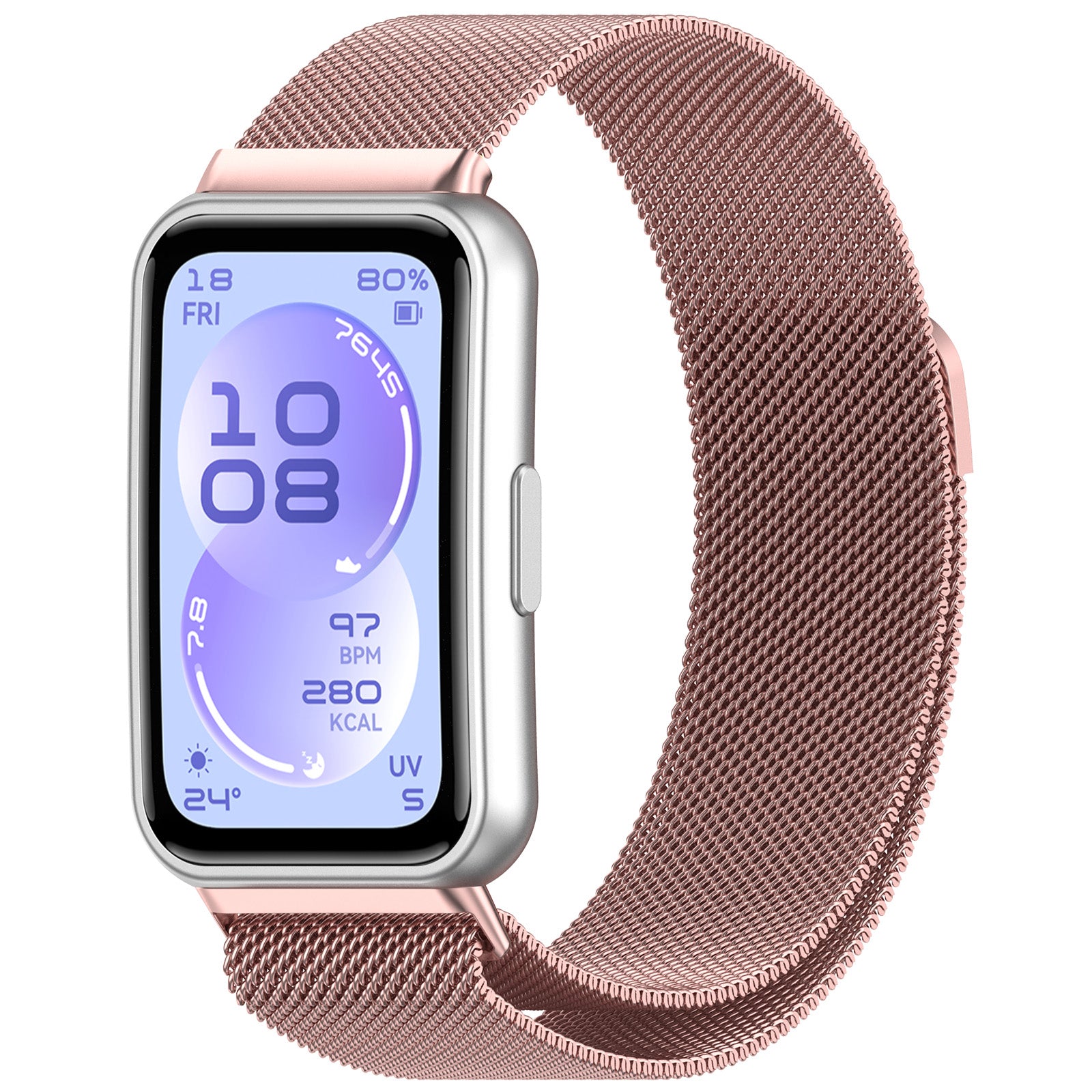 Bracelet milanais Huawei Band 11 Pro (rose)