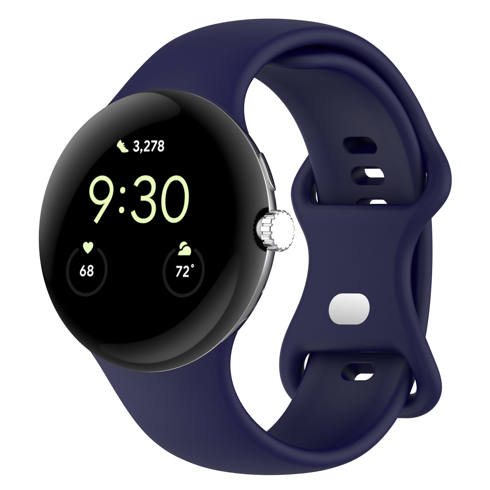 Bracelet silicone Google Pixel Watch 3 - 41mm Classic (bleu foncé)