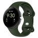 Bracelet Silicone Classique Google Pixel Watch 1/2 (vert foncé)