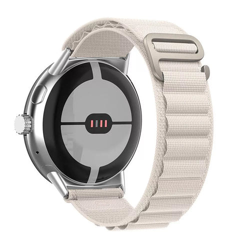 Alpine Nylon Strap, on a watch, 3/4 front view